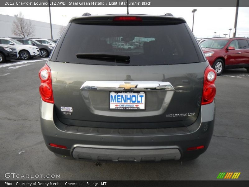 Steel Green Metallic / Light Titanium/Jet Black 2013 Chevrolet Equinox LTZ AWD