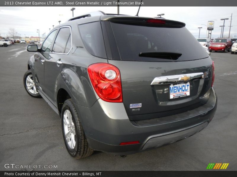 Steel Green Metallic / Light Titanium/Jet Black 2013 Chevrolet Equinox LTZ AWD