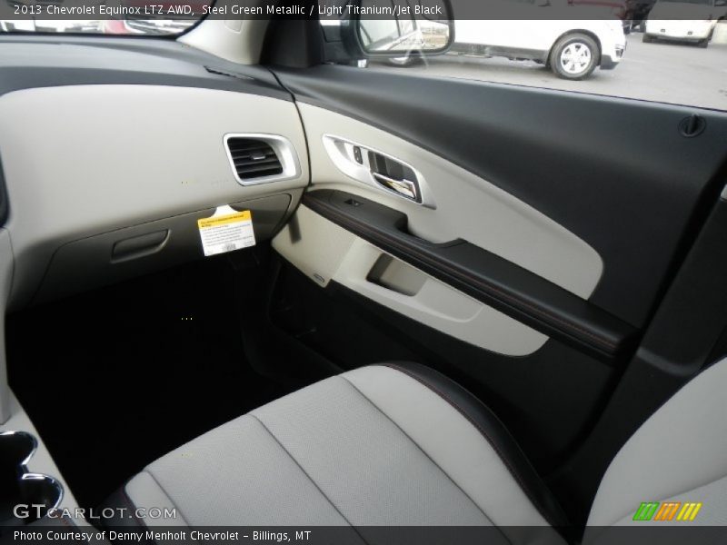 Steel Green Metallic / Light Titanium/Jet Black 2013 Chevrolet Equinox LTZ AWD