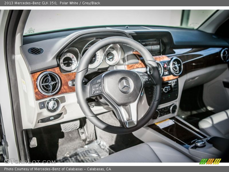 Polar White / Grey/Black 2013 Mercedes-Benz GLK 350