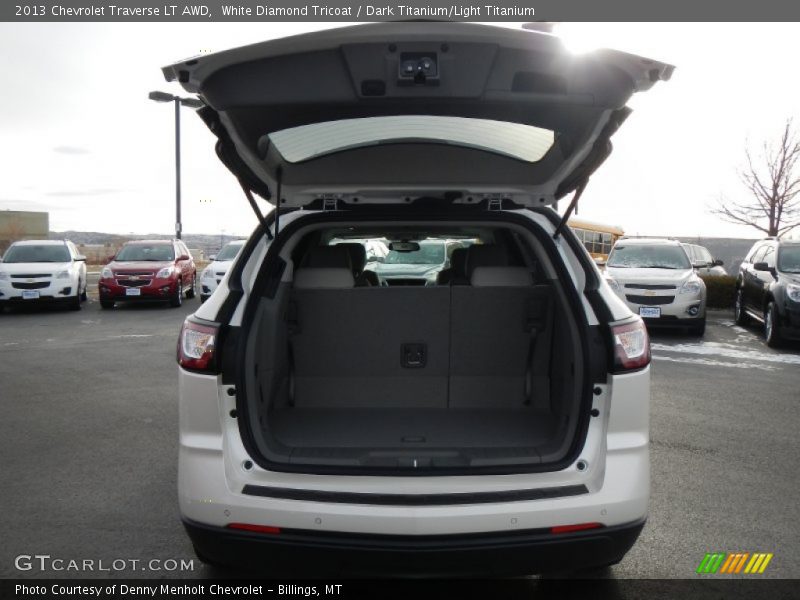 White Diamond Tricoat / Dark Titanium/Light Titanium 2013 Chevrolet Traverse LT AWD