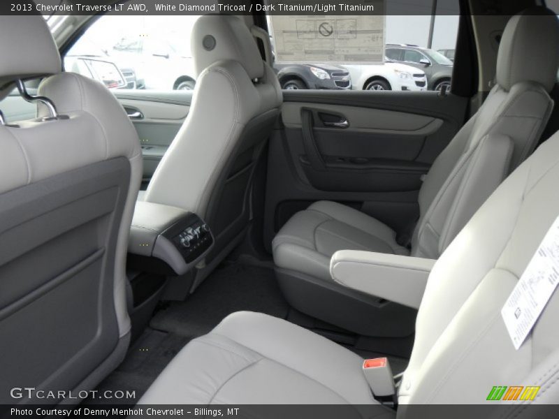 White Diamond Tricoat / Dark Titanium/Light Titanium 2013 Chevrolet Traverse LT AWD