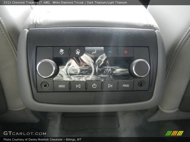 White Diamond Tricoat / Dark Titanium/Light Titanium 2013 Chevrolet Traverse LT AWD