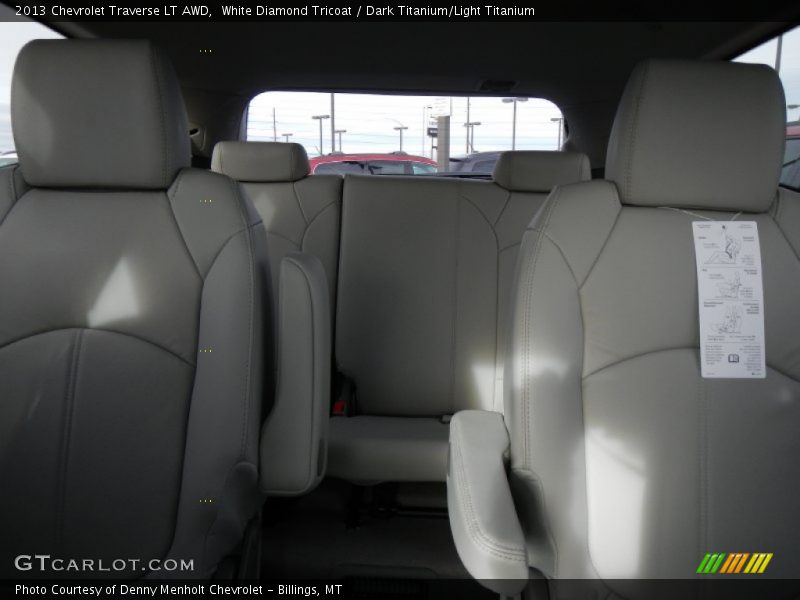 White Diamond Tricoat / Dark Titanium/Light Titanium 2013 Chevrolet Traverse LT AWD