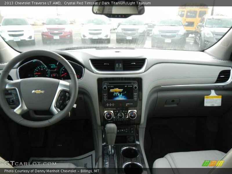 Crystal Red Tintcoat / Dark Titanium/Light Titanium 2013 Chevrolet Traverse LT AWD