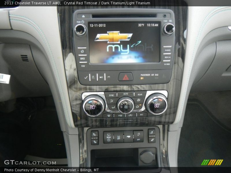 Crystal Red Tintcoat / Dark Titanium/Light Titanium 2013 Chevrolet Traverse LT AWD