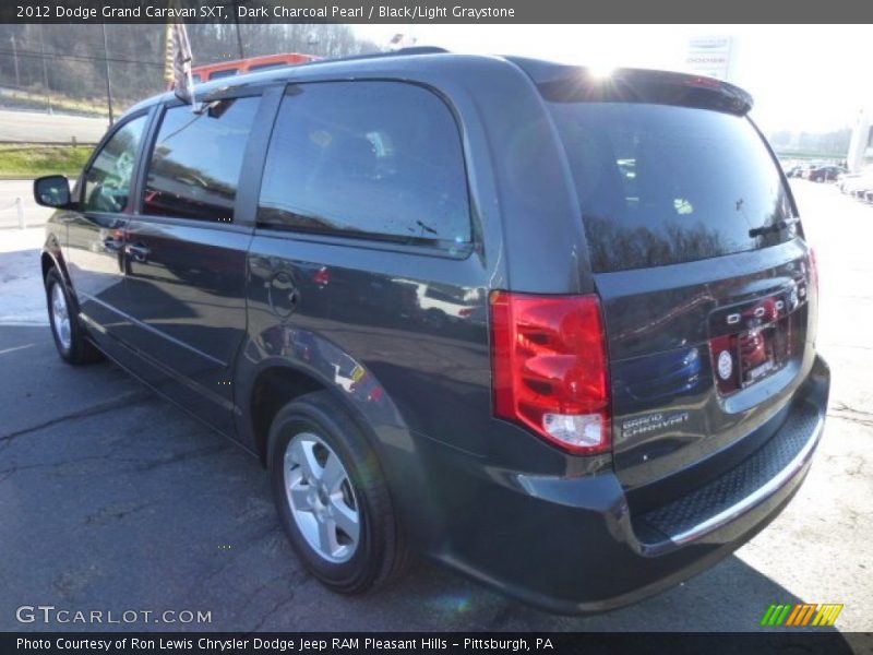 Dark Charcoal Pearl / Black/Light Graystone 2012 Dodge Grand Caravan SXT