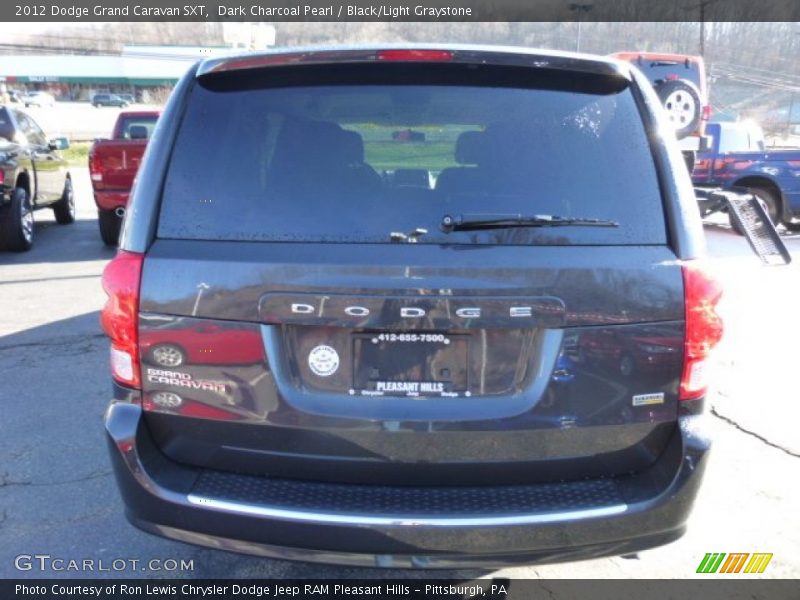 Dark Charcoal Pearl / Black/Light Graystone 2012 Dodge Grand Caravan SXT