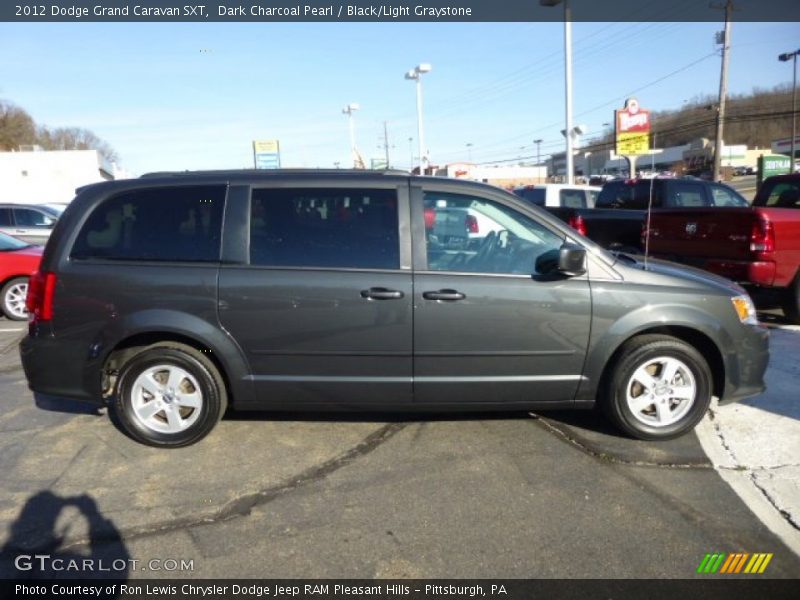 Dark Charcoal Pearl / Black/Light Graystone 2012 Dodge Grand Caravan SXT