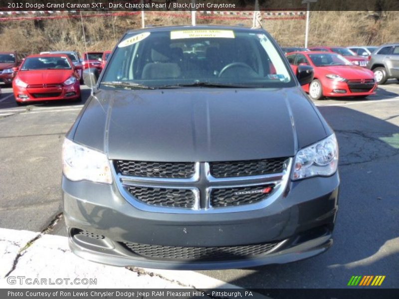 Dark Charcoal Pearl / Black/Light Graystone 2012 Dodge Grand Caravan SXT