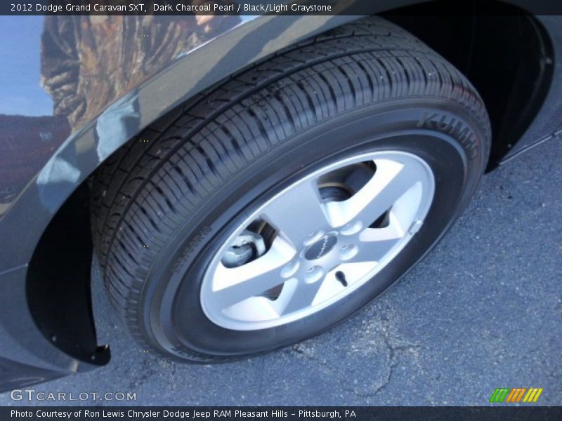 Dark Charcoal Pearl / Black/Light Graystone 2012 Dodge Grand Caravan SXT