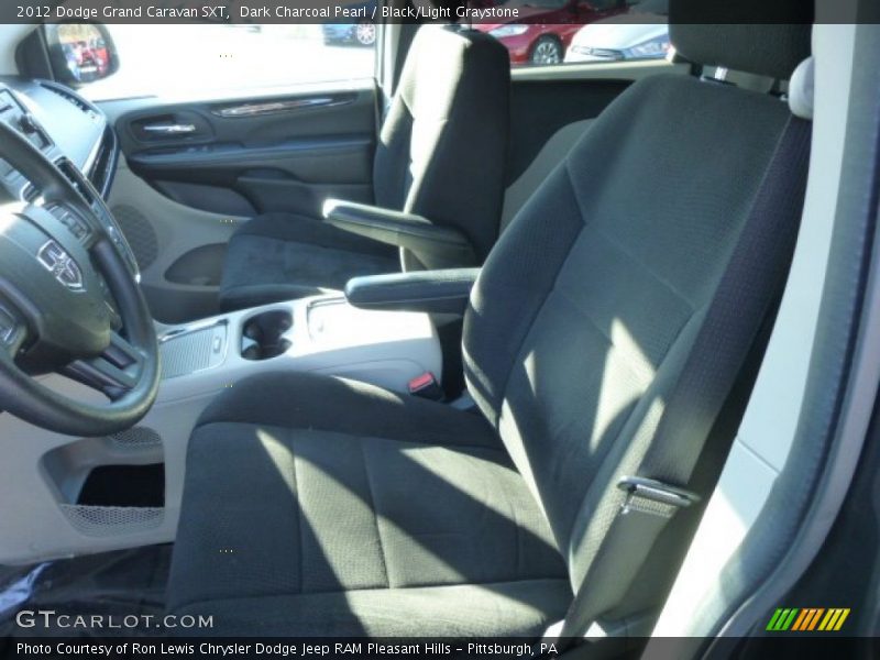 Dark Charcoal Pearl / Black/Light Graystone 2012 Dodge Grand Caravan SXT