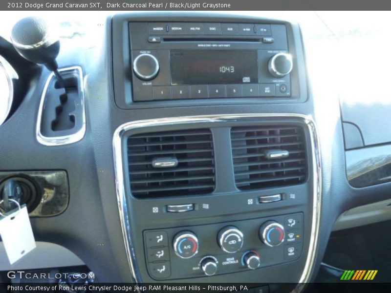 Dark Charcoal Pearl / Black/Light Graystone 2012 Dodge Grand Caravan SXT