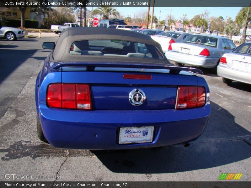 Sonic Blue Metallic / Light Graphite 2005 Ford Mustang V6 Deluxe Convertible
