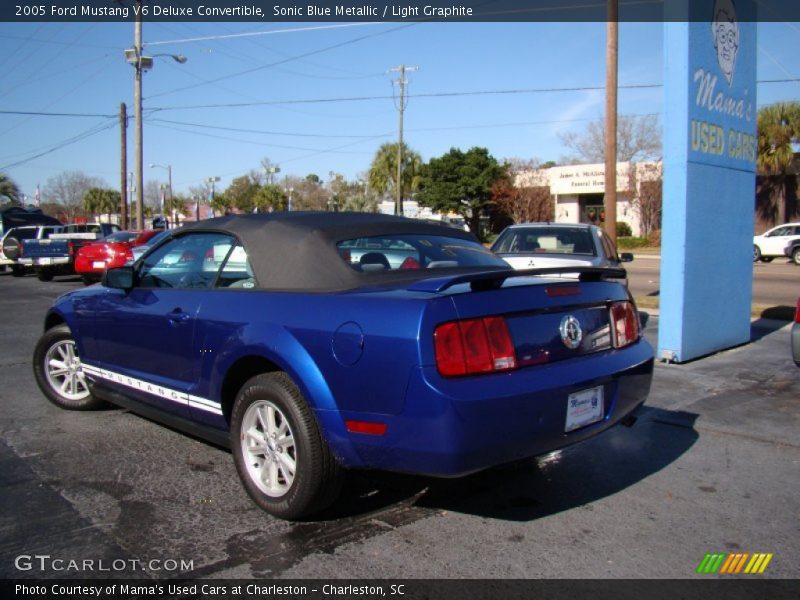 Sonic Blue Metallic / Light Graphite 2005 Ford Mustang V6 Deluxe Convertible