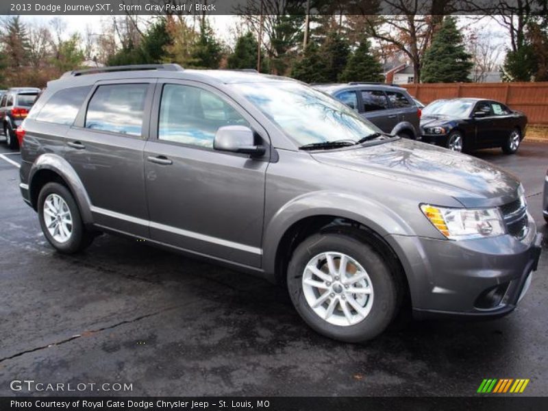 Storm Gray Pearl / Black 2013 Dodge Journey SXT