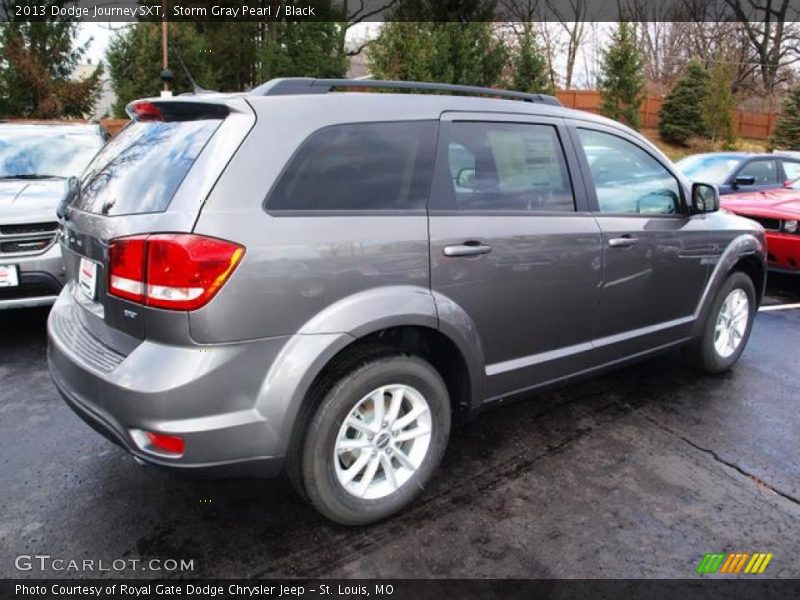 Storm Gray Pearl / Black 2013 Dodge Journey SXT