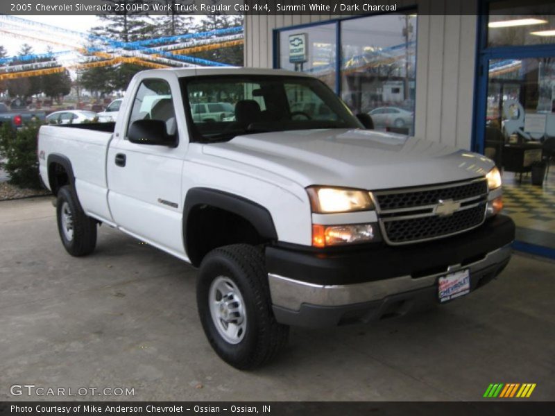 Summit White / Dark Charcoal 2005 Chevrolet Silverado 2500HD Work Truck Regular Cab 4x4