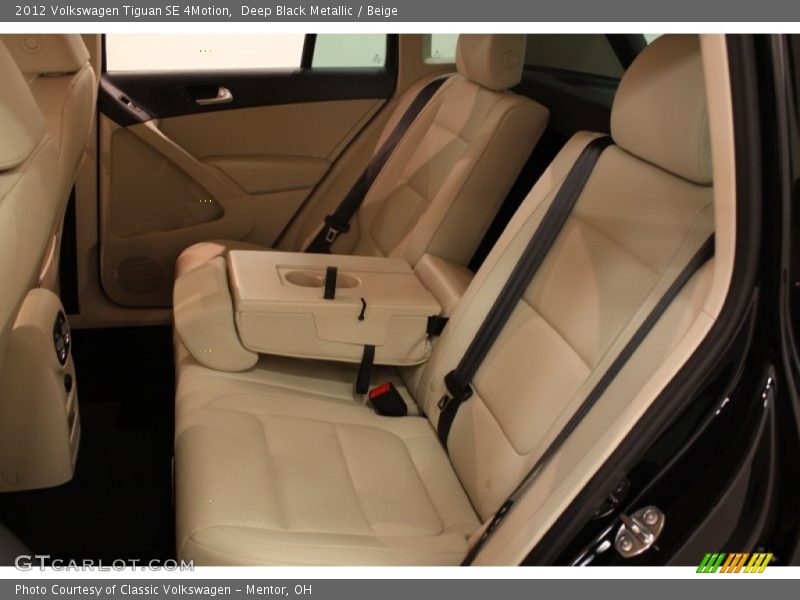 Deep Black Metallic / Beige 2012 Volkswagen Tiguan SE 4Motion