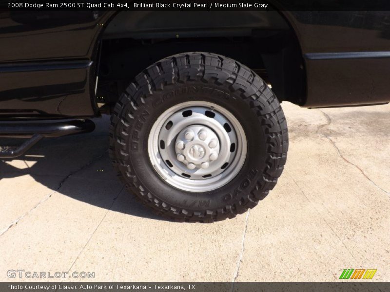 Brilliant Black Crystal Pearl / Medium Slate Gray 2008 Dodge Ram 2500 ST Quad Cab 4x4