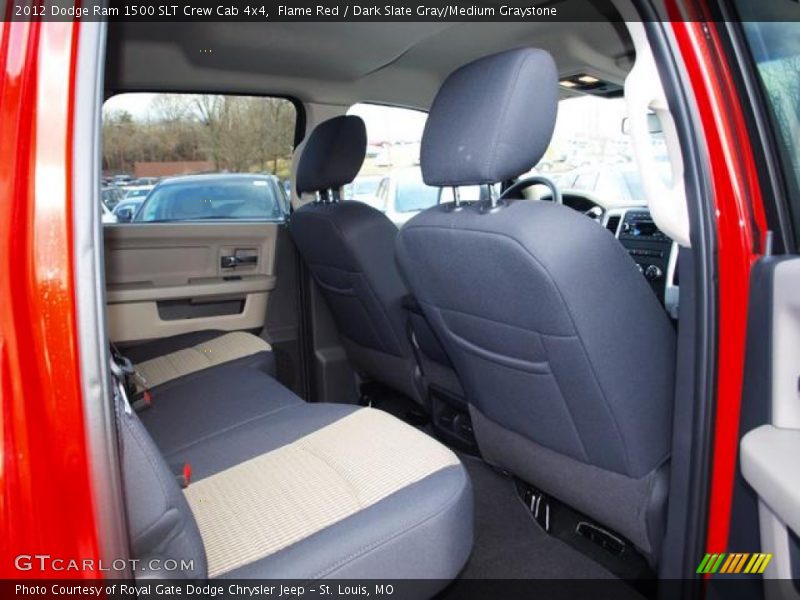 Flame Red / Dark Slate Gray/Medium Graystone 2012 Dodge Ram 1500 SLT Crew Cab 4x4