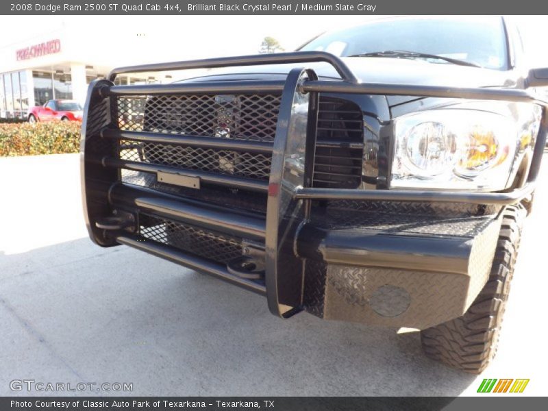Brilliant Black Crystal Pearl / Medium Slate Gray 2008 Dodge Ram 2500 ST Quad Cab 4x4