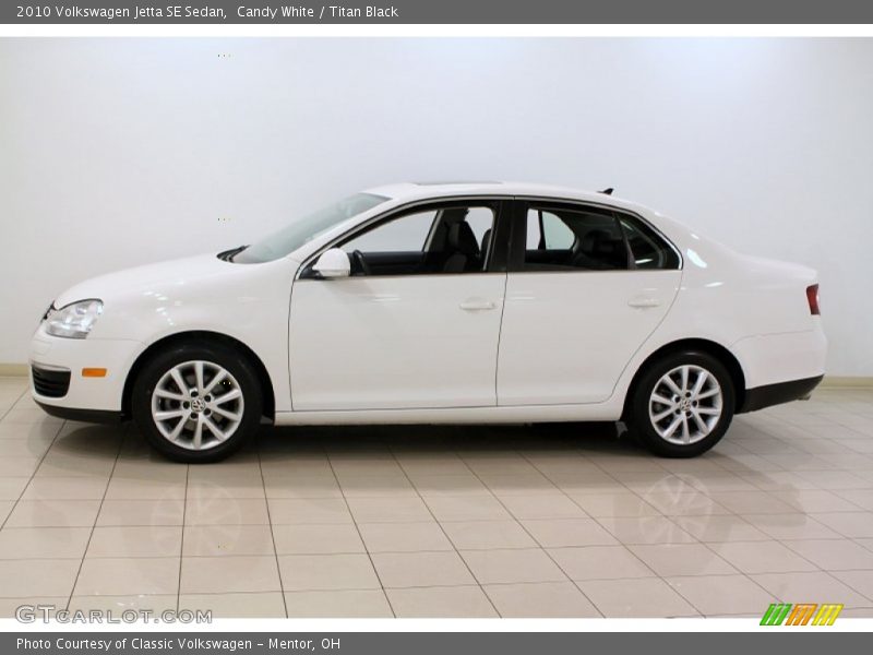 Candy White / Titan Black 2010 Volkswagen Jetta SE Sedan