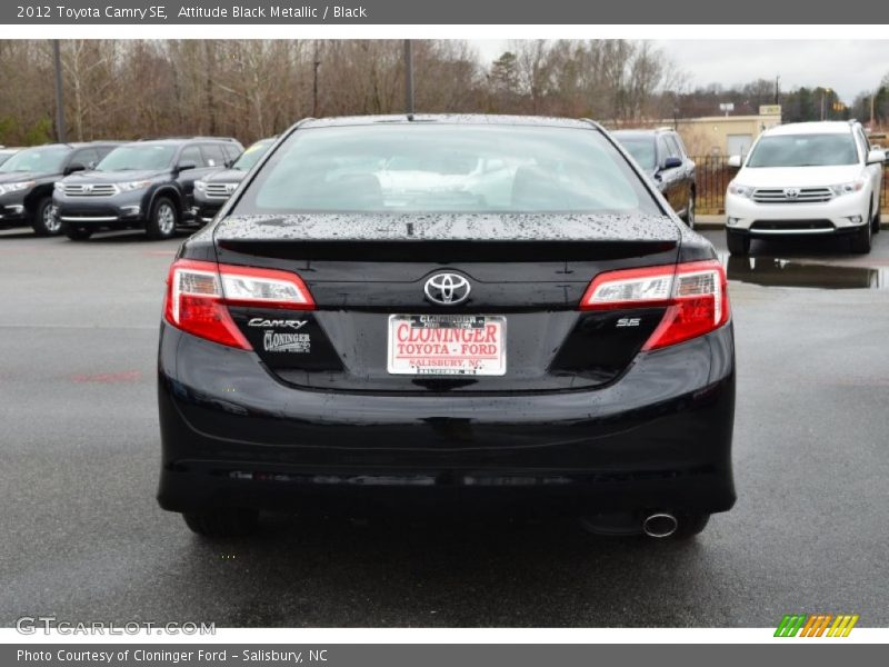 Attitude Black Metallic / Black 2012 Toyota Camry SE