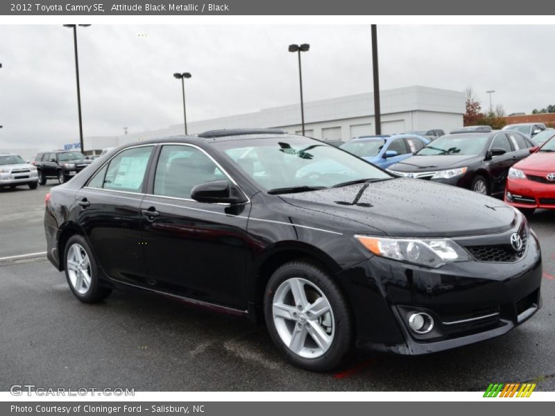 Attitude Black Metallic / Black 2012 Toyota Camry SE