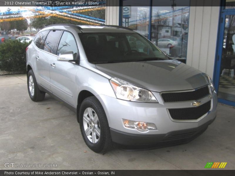 Silver Ice Metallic / Ebony 2012 Chevrolet Traverse LT