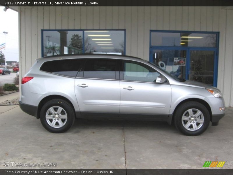 Silver Ice Metallic / Ebony 2012 Chevrolet Traverse LT