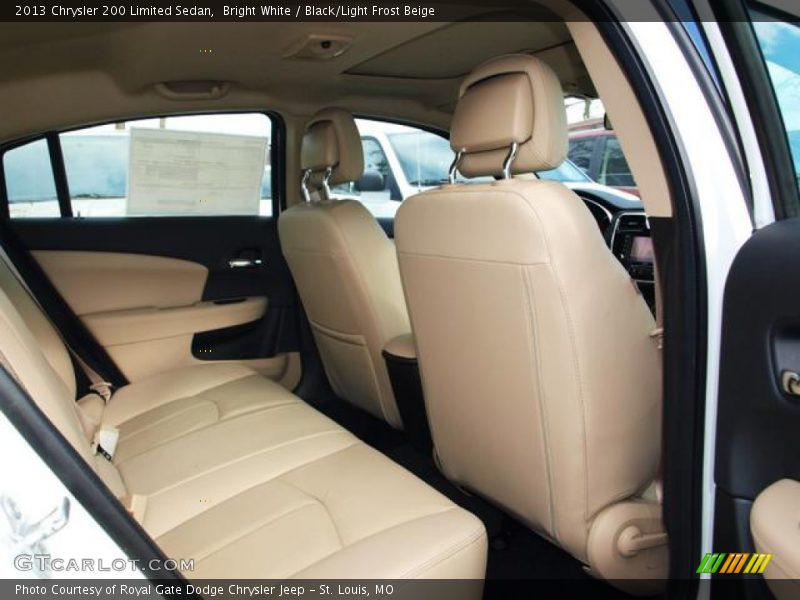 Bright White / Black/Light Frost Beige 2013 Chrysler 200 Limited Sedan