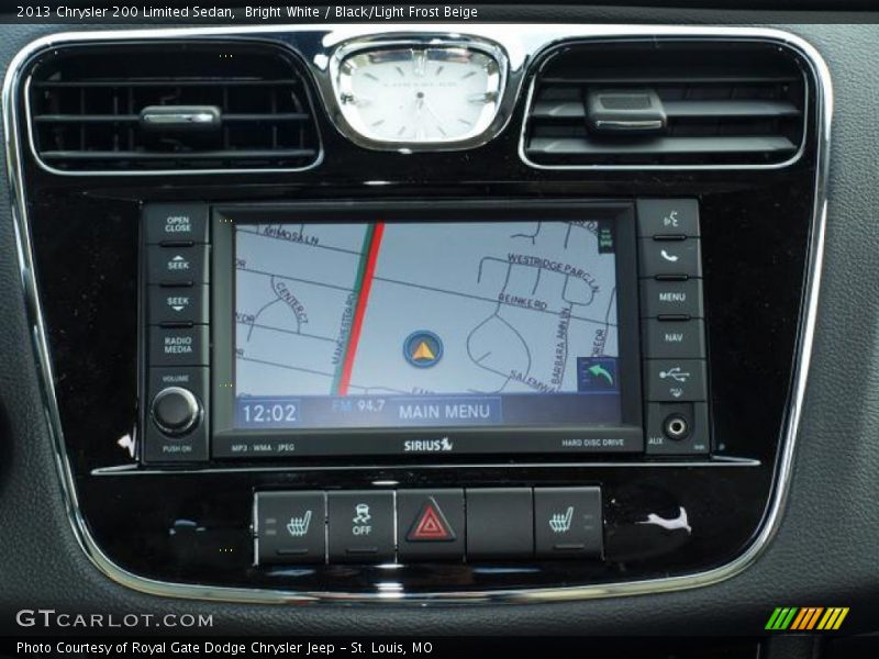 Bright White / Black/Light Frost Beige 2013 Chrysler 200 Limited Sedan