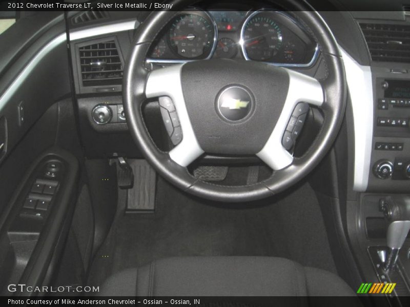 Silver Ice Metallic / Ebony 2012 Chevrolet Traverse LT