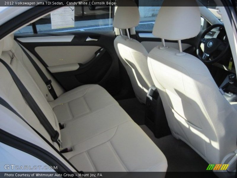 Candy White / Cornsilk Beige 2012 Volkswagen Jetta TDI Sedan