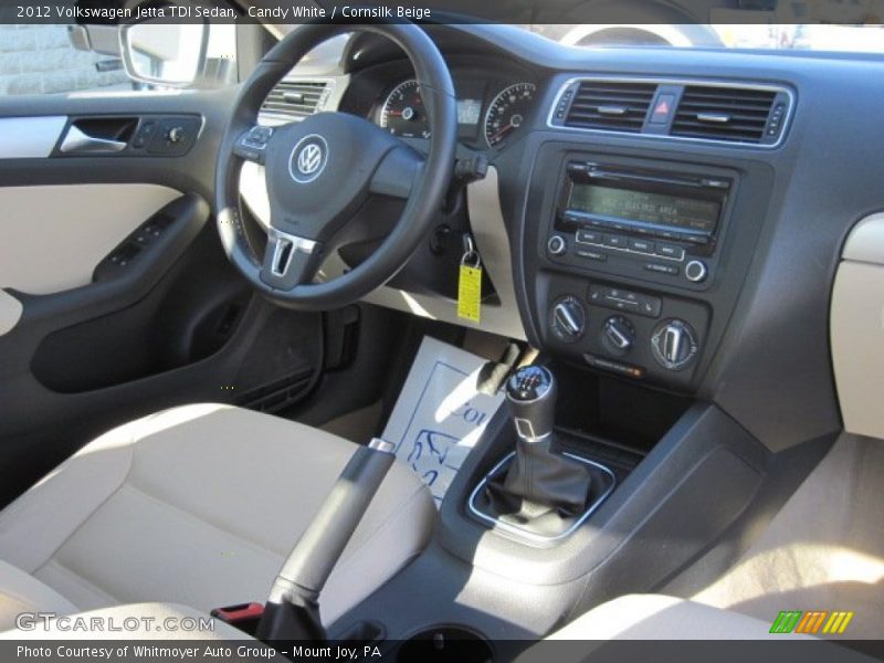  2012 Jetta TDI Sedan Cornsilk Beige Interior