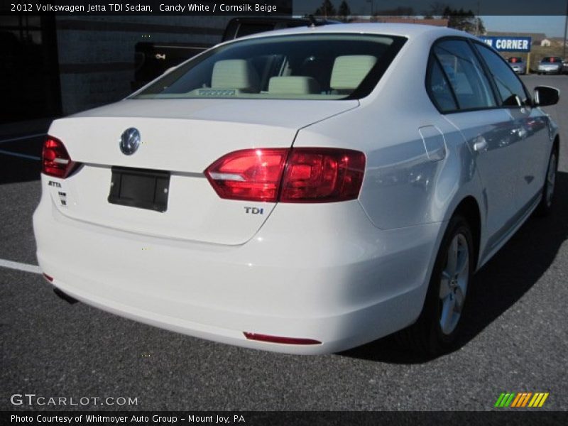 Candy White / Cornsilk Beige 2012 Volkswagen Jetta TDI Sedan