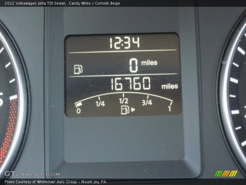 Candy White / Cornsilk Beige 2012 Volkswagen Jetta TDI Sedan
