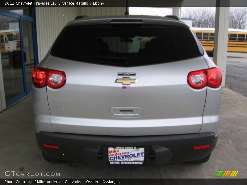 Silver Ice Metallic / Ebony 2012 Chevrolet Traverse LT