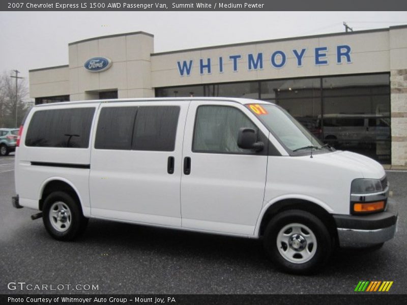 Summit White / Medium Pewter 2007 Chevrolet Express LS 1500 AWD Passenger Van