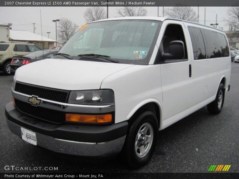 Summit White / Medium Pewter 2007 Chevrolet Express LS 1500 AWD Passenger Van