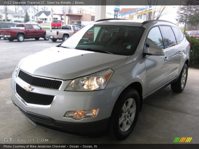 Silver Ice Metallic / Ebony 2012 Chevrolet Traverse LT