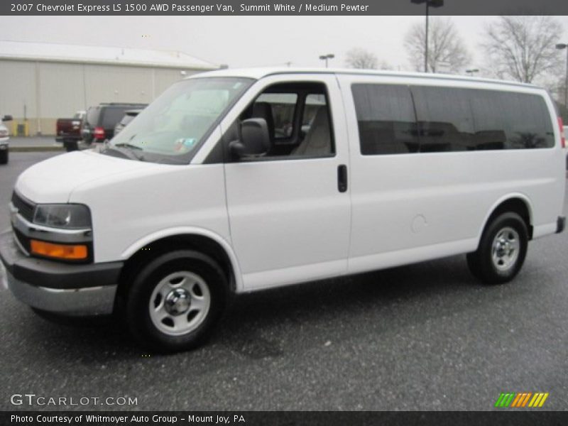 Summit White / Medium Pewter 2007 Chevrolet Express LS 1500 AWD Passenger Van