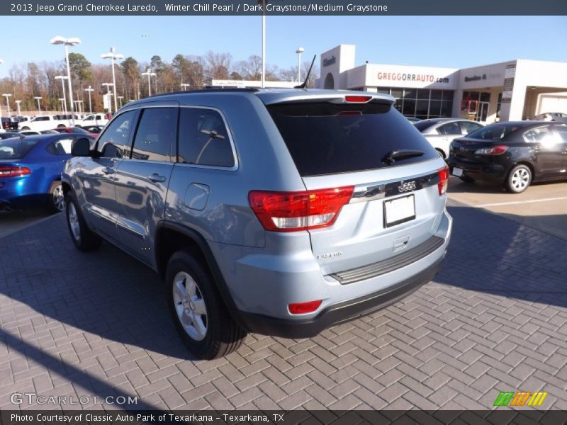 Winter Chill Pearl / Dark Graystone/Medium Graystone 2013 Jeep Grand Cherokee Laredo