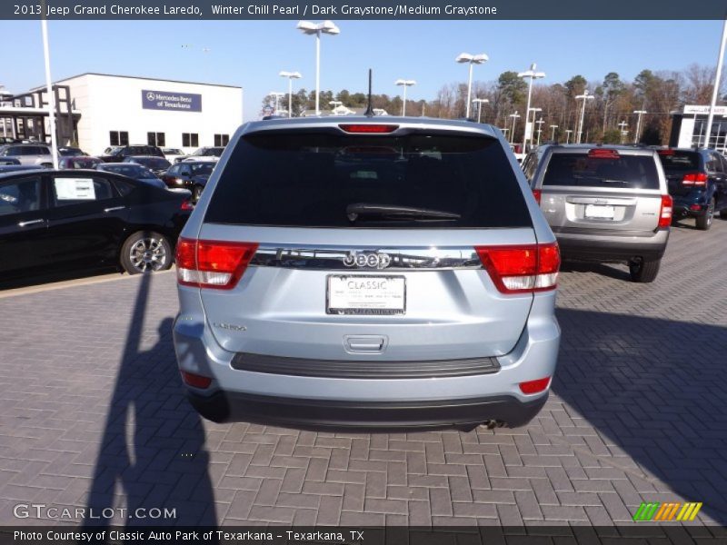 Winter Chill Pearl / Dark Graystone/Medium Graystone 2013 Jeep Grand Cherokee Laredo