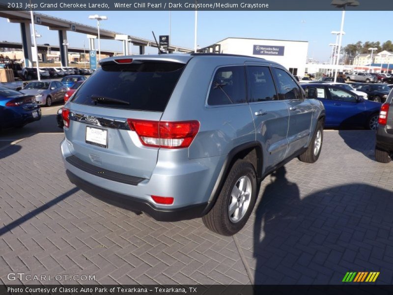 Winter Chill Pearl / Dark Graystone/Medium Graystone 2013 Jeep Grand Cherokee Laredo