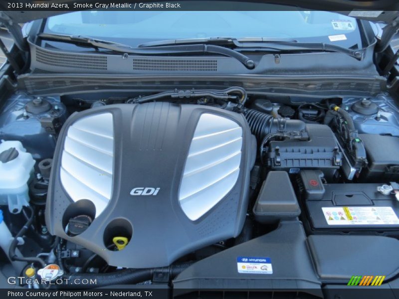  2013 Azera  Engine - 3.3 Liter GDI DOHC 24-Valve Dual-CVVT V6