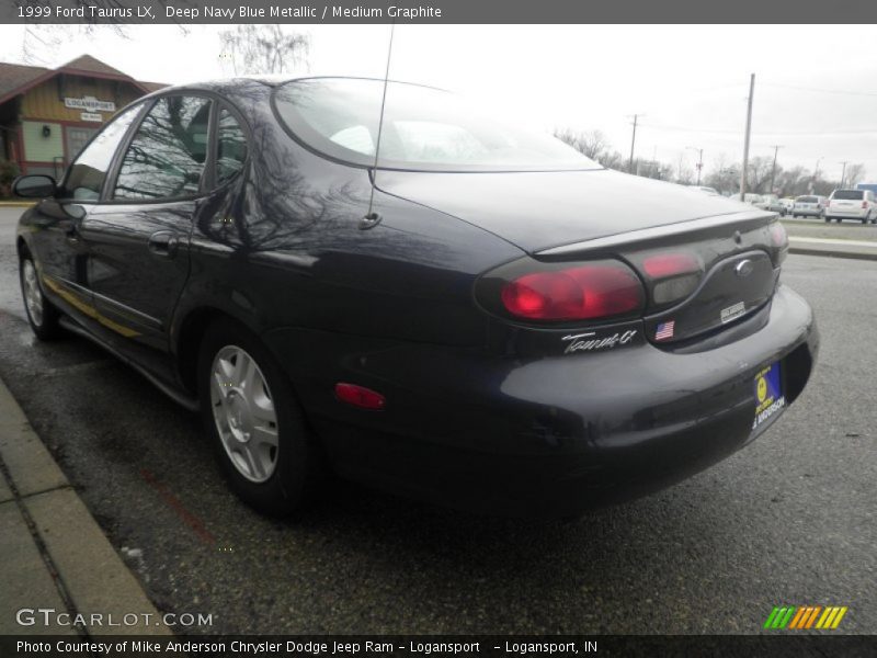 Deep Navy Blue Metallic / Medium Graphite 1999 Ford Taurus LX