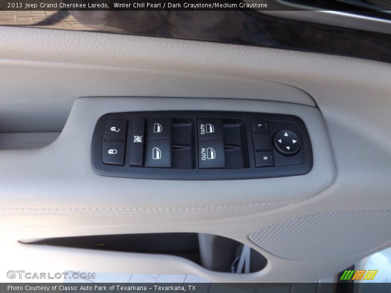 Winter Chill Pearl / Dark Graystone/Medium Graystone 2013 Jeep Grand Cherokee Laredo