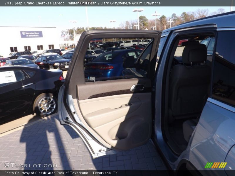 Winter Chill Pearl / Dark Graystone/Medium Graystone 2013 Jeep Grand Cherokee Laredo